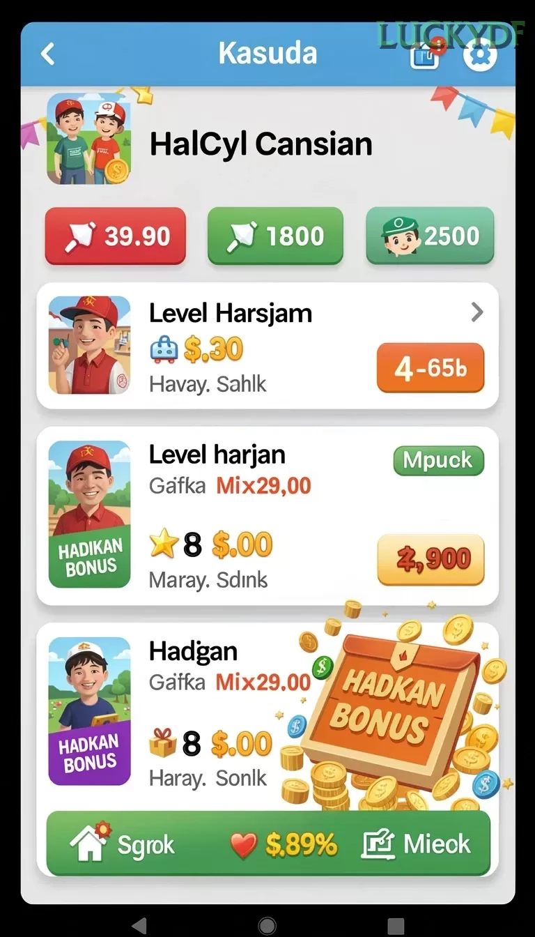 Cuplikan layar CUCUTOTO — aktivitas