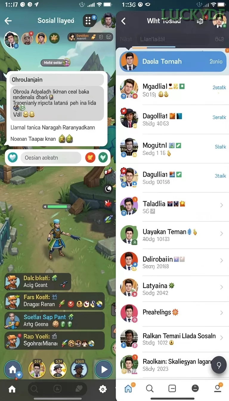 Cuplikan layar CUCUTOTO — menu navigasi